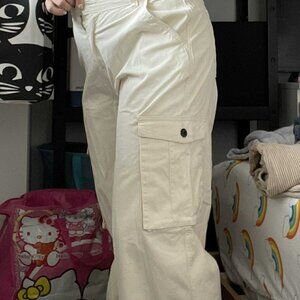 Cream Cargo Pants